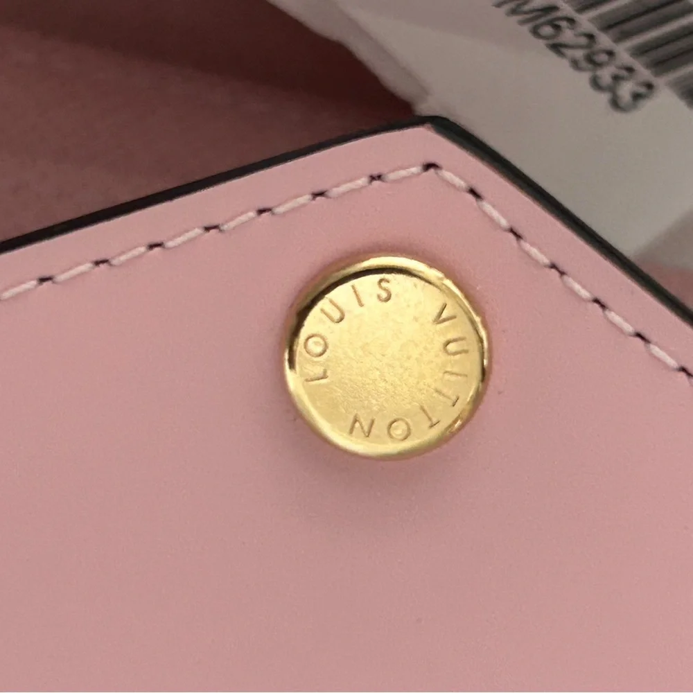 Louis Vuitton Pink and Brown Monogram Card Holder Wallet